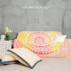 بکدراپ تپستری هندی طرح ماندالا (روتختی دو نفره) کد 190