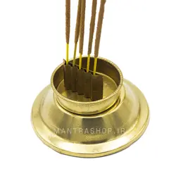 عود سوز فلزی ایستاده طلایی