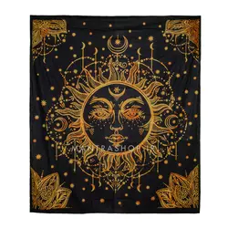 بکدراپ تپستری هندی طرح خورشید (روتختی دو نفره) کد 435