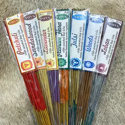 عود دست ساز هندی هفت چاکرا برند Nada Incense حاوی هفت بسته عود