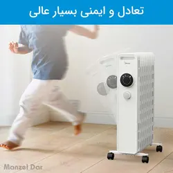 خرید و قیمت شوفاژ برقی میدیا مدل NY2311-20M | منزل دار
