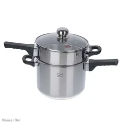 خرید و قیمت زودپز دوقلو پارس استیل مدل 3 و 6 لیتر | منزل دار