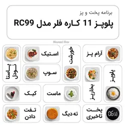 قیمت و خرید پلوپز 11 کاره فلر مدل RC99 | منزل دار
