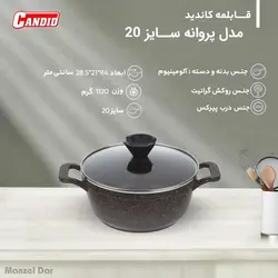 قیمت و خرید قابلمه کاندید مدل پروانه سایز 20 | منزل دار