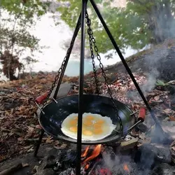 ساج و سه پایه مسافرتی به همراه گریل و کیف برزنتس فوق محکم