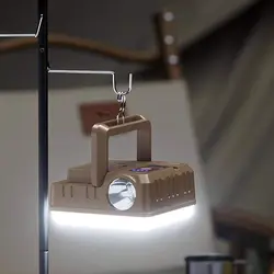 چراغ چادر کمپینگ شارژی خورشیدی مدل  ZJ-1558-B دارای پاوربانک