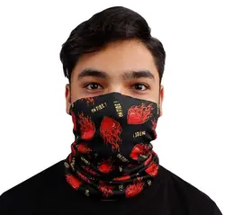 دستمال سر و گردن کوهنوردی اسکارف زمستانی طرح قلب اتشین