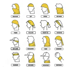 دستمال سر و گردن کوهنوردی اسکارف زمستانی طرح برگ