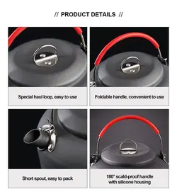 کتری سفری و طبیعتگردی 0.8 لیتری کد T80