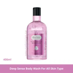 شامپو بدن انواع پوست گلاب دیپ سنس حجم: 400میلی لیتر