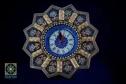 ساعت دیواری خاتم کاری  کد 54