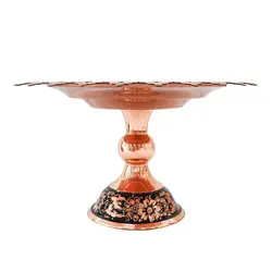 شیرینی خوری مسی مدل الماس تراش کد 116