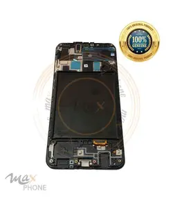 تاچ ال سی دی با فریم سامسونگ شرکتی دبی (سرویس پک) آ 20 مشکی اورجینال | touch lcd Samsung A20 (A205) service pack