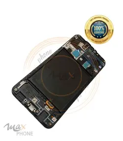 تاچ ال سی دی با فریم سامسونگ شرکتی دبی (سرویس پک) آ 20 مشکی اورجینال | touch lcd Samsung A20 (A205) service pack