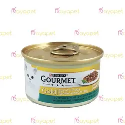 کنسرو گربه گورمت گلد خرگوش و جگر 85 گرمی