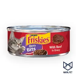 کنسرو گربه فریسکیز گوشت گاو 160 گرمی | مایاپت