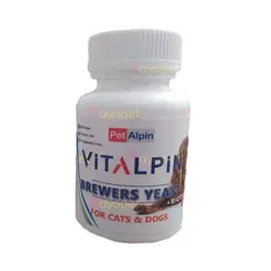 مکمل سگ و گربه پت آلپین قرص مخمر پوست و مو | مایاپت