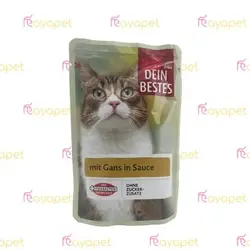 پوچ گربه 100 گرمی دین بست گوشت غاز در سس | مایاپت