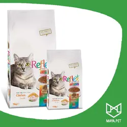 غذای خشک گربه بالغ رفلکس طعم مرغ مولتی کالر 3 کیلویی | مایاپت
