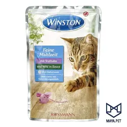 پوچ گربه وینستون طعم بوقلمون و گوشت شکار | مایاپت