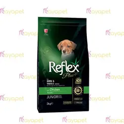 غذا سگ مینی و اسمال جونیور مرغ 3 کیلویی رفلکس پلاس