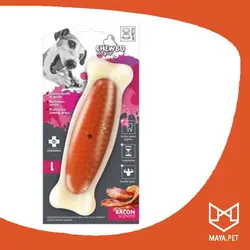 اسباب بازی جویدنی طرح استخوان طعم بیکن M-PETS | مایاپت