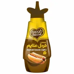 سس خردل فشاری 380 گرمی دلوسه