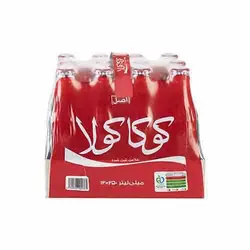 نوشابه کوکا کولا 250 سی سی شیشه ای (پک 12 عددی)