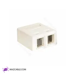 باکس قوطی کبریتی دو پورت شبکه و تلفن | کارن شبکه