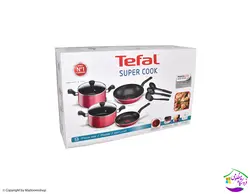 سرویس قابلمه 9پارچه تفال مدل سوپر کوک