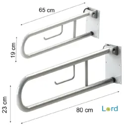 دستگیره تاشو کمکی سالمند 65cm - مدیکال اید