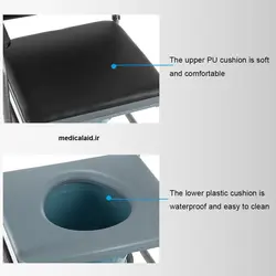صندلی چرخدار حمام و توالت - مدیکال اید