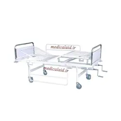 تخت بیمارستانی خانگی سه شکن مکانیکی - مدیکال اید