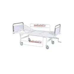 تخت بیمارستانی خانگی یک شکن پایه ثابت مکانیکی - مدیکال اید