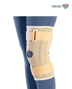 زانوبند نئوپرن چهار فنره قابل تنظیم طب و صنعت 41500