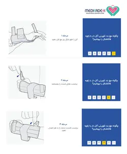 مچ بند نئوپرنی آتل دار با زاويه فانكشنال (چپ و راست) پاک سمن  paksaman 168