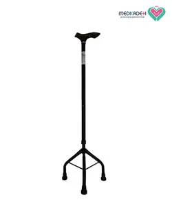 عصاسه پایه فلزی مشکی ماسه ای دسته TESSY PVC T32