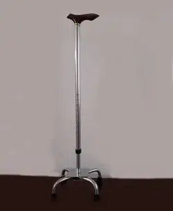 عصا چهارپایه سیلور دسته چوبی TESSY cane T16
