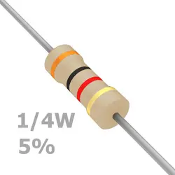 مقاومت 0.22 اهم 1/4 وات 5 درصد
