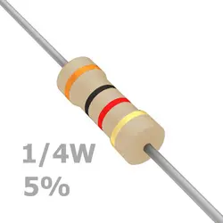 مقاومت 3.6 کیلو اهم 1/4 وات 5 درصد