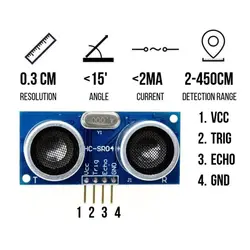 ماژول آلتراسونیک سنجش مسافت HC-SR04