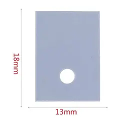 عایق سیلیکونی TO-220 - ابعاد: 13x19x0.3mm