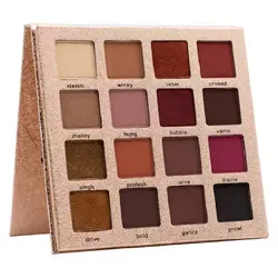 پالت سایه چشم 16 رنگ فیس سکرت مدل SHIMMER