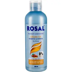 ماسک فوری بدون سولفات احیا کننده و مغذی آرگان روزال مدل NO RINSE