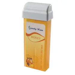 موم رولی گرم عسلی بیوتی نام مدل Roll-On Liposoluble Wax Haney حجم 100 میلی لیتر