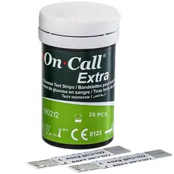 نوار تست قند خون آنکال اکسترا مدل OGS-191 بسته 25 عددی