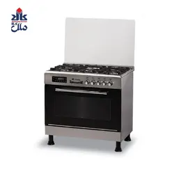 اجاق گاز 5 شعله طرح فر Robin/S تمام استيل روبینا