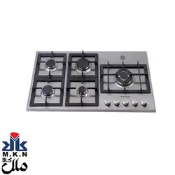 اجاق گاز صفحه ای استیل گازی روبینا 5 شعله مدل803R پولپز راست