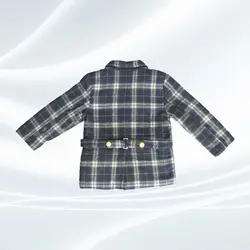 پالتو پشمی پسرانه،راه راه،سورمه ای،آستر داخلی،سبک و گرم بدون اب رفت