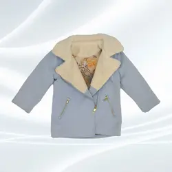 پالتو دخترانه یقه خزدار آستردار - فروشگاه پوشاک و لباس بچه گانه ملیکالند